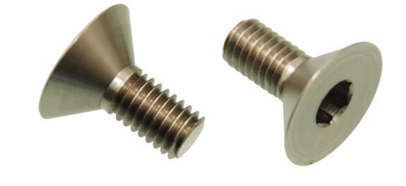 All screws have a Class 3A thread fi t, a Rockwell hardness of B70, and minimum tensile strength of 70,000 psi. Screw length is measured from the top of the head.