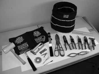 TOOL STARTER KIT Tool Starter Kit This starter set includes all of the hand tools necessary for both the sheet metal craftsman as well as the apprentice. L x W x H Shelf Pack Wt.