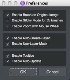 When this option is turned OFF, drawing on the original image will force switch the view to Trimap view. Preferences Select this to enable or disable the program tool tips or the Auto-Update feature.