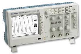 5. Enter the new kid on the block. The DIGITAL oscilloscope. Fairly devoid of all the knobs and switches of the analog oscilloscope. The tradeoff?