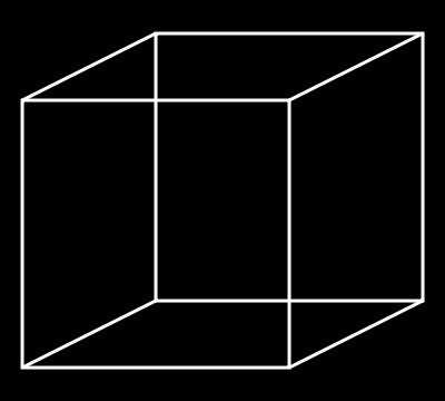 Necker cube: The human visual