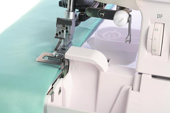 COMBINED OVERLOCK AND COVER STITCH MACHINE ACCESSORIES Ready to wear details and decorative accents are easily