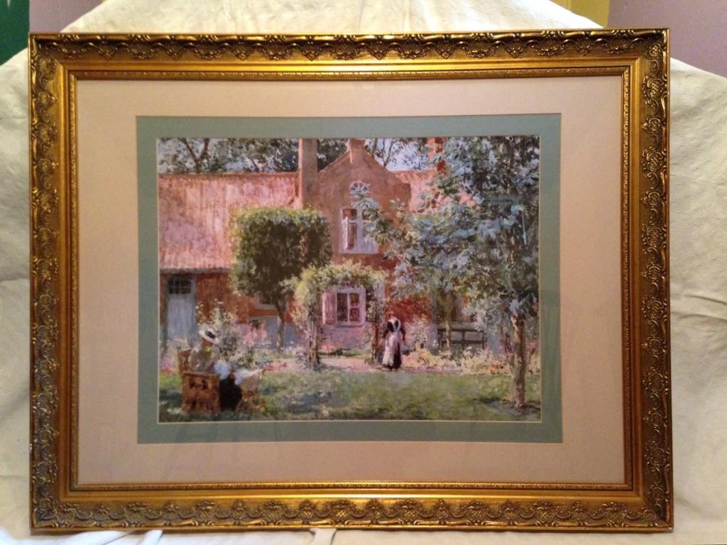 Item 7 Impressive 45 x 35 gold framed print This timeless impressionist print in warm pastel tones looks beautiful in any home.