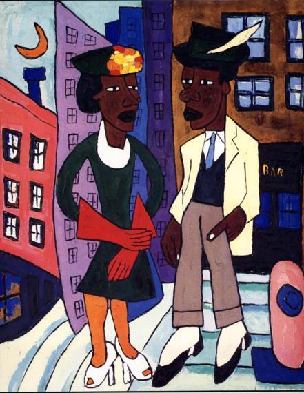 Art of the Harlem Renaissance Coinciding with the Great Migration by African-Americans from the