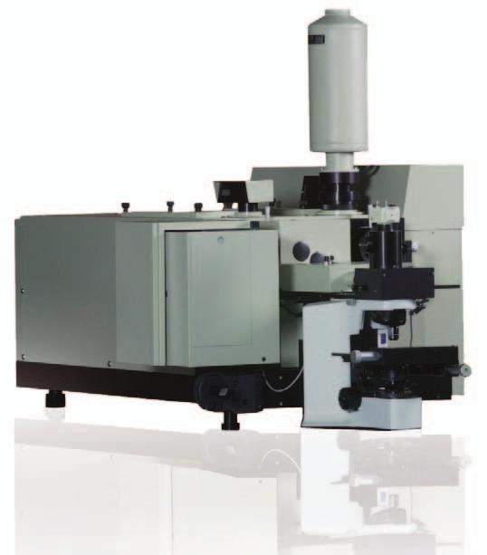 With the double monochromator performance, the stokes and antistokes measurements can be obtained close to the laser line.