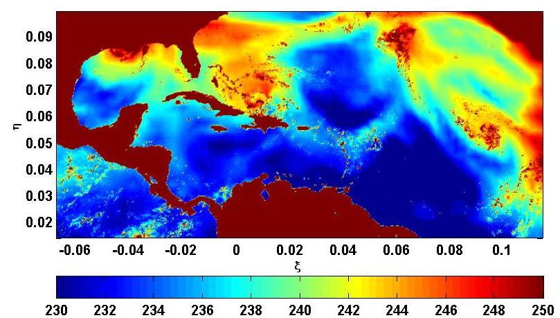 Courtesy of the NOAA Satellite and Information Services 17 shows the corresponding model output image at 50.3 GHz.