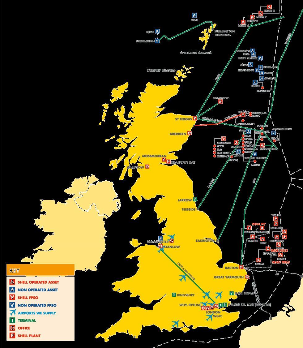 SHELL CONTINUES TO HAVE A MATERIAL BUSINESS IN THE UK Interests in more than 50 fields Operate 11% of UKCS production Multi-billion dollar annual spend