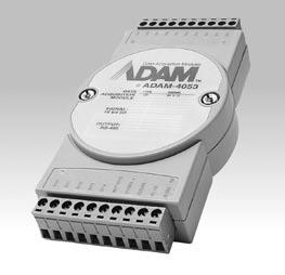 4 W @ 24 V DC ADAM-4052 Isolated 16 Level Dry contact Logic level 0: close to Logic level 1: open Wet contact Logic level 0: +2 V max. Logic level 1: +4 V ~ +30 V Effective Distance 500 m max.