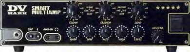 CHANNELS 3 VIRTUAL AMPS 26 EFFECTS 36 POWER AMP POWER 250W@4Ω/150W@8Ω CONTROLS GAIN-LEVEL-MASTER CHANNEL-BANL-TAP EQ LOW-MID-HIGH OTHER FEATURES MPT (MARK PROPRIETARY TECHNOLOGY) SMART DEVICE CONTROL