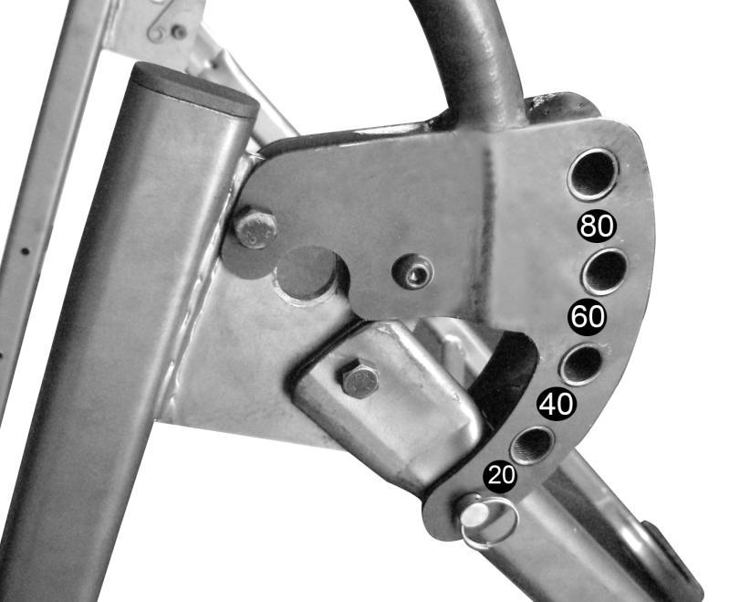 Usage Guidelines NOTE: Right Handle bar INVERSION SELECTOR PIN Familiarize yourself with the Incline Adjustment Bolt (19) located on the Right Side of the Inversion Table.