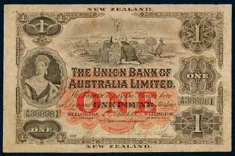 2839 National Bank of New Zealand, uniform issue, ten shillings, Wellington, 1 July 1929, A/B 504108, imprint of Perkins, Bacon & Co. Ld. London (Robb.J.81; L.511; P.S316).