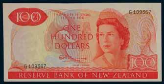 Fleming, one hundred dollars, letter only, G 109367 (L.641; P.168a). Centre fold, extremely fine and scarce. 2880 Reserve Bank, R.L. Knight (1975-7) star replacement notes, one, two, five, and ten dollars (P.