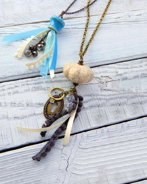 » like a charm Pull off a knobby-chic look with these ultra-trendy necklaces.