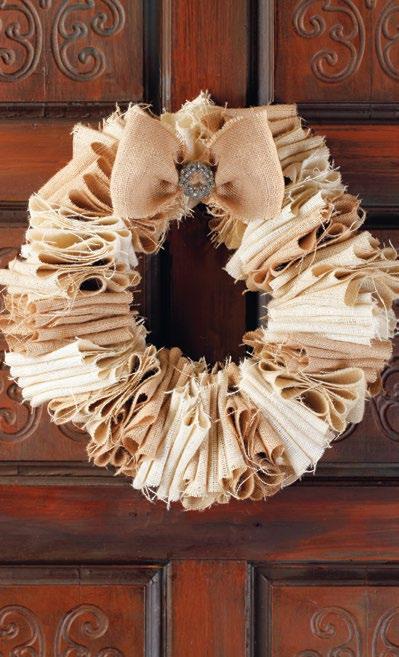 Door Divine This two-toned wreath equals full circle style with layer upon layer