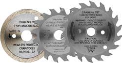 79 item 6759 822- segmented diamond blade. For dry undercutting tile, stone, concrete and brick. For the Crain 812 and 820 saws. $38.