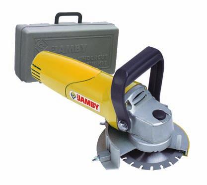 JAMBY UNDERCUT SAW KIT Cuts inside corners and under toe kicks. Height adjustment from 3/16 to 1-1/8. Kit includes 4-1/2 carbide tip blade & carrying case. JAMBY $189.