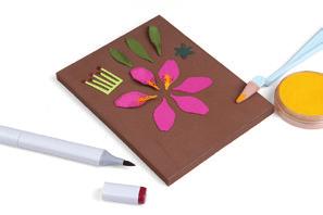 Instructions 1. Die-cut petals from colored cardstock of your choice.