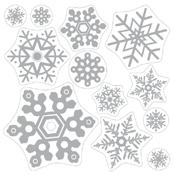 Snowflake Shimmer includes four 12" x 12"