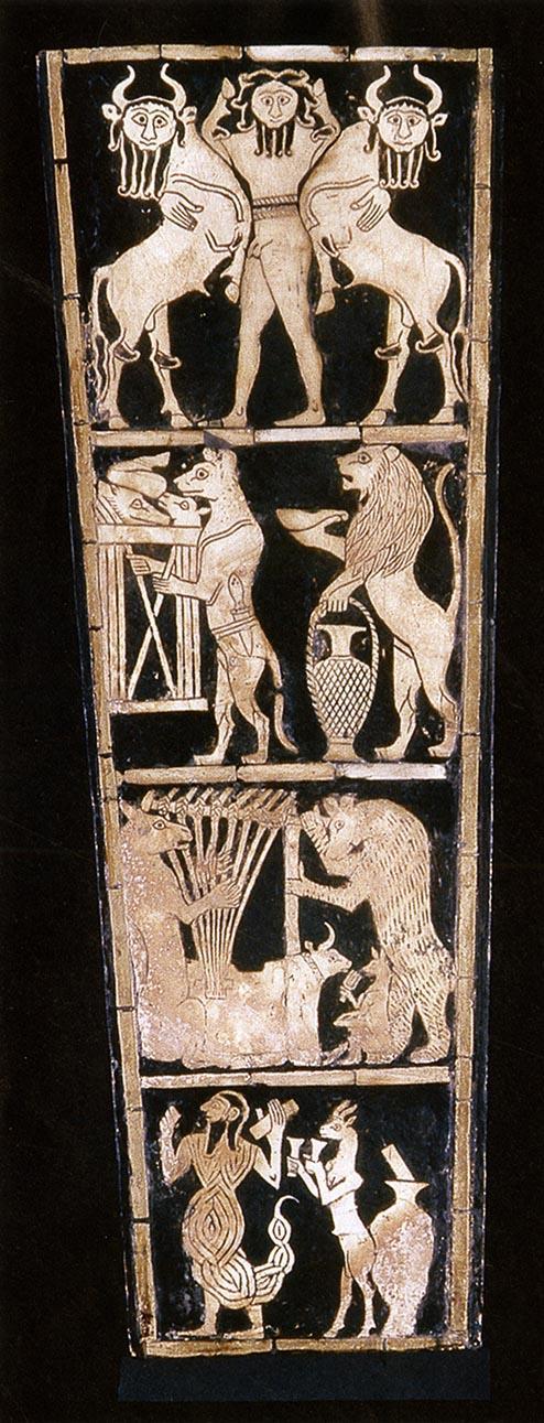 depict scenes from the Epic of Gilgamesh, the first ever literary