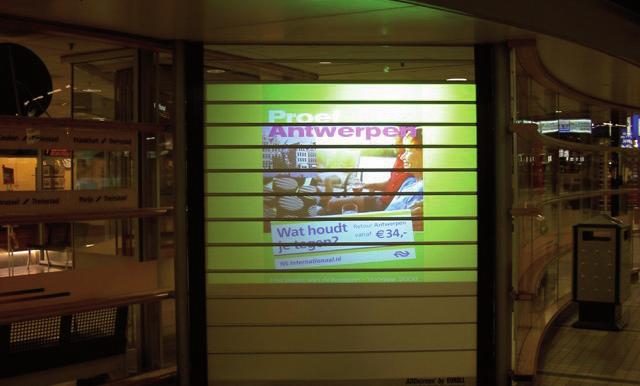 PROTECTION THAT SHINES EUROLL ADDSCREEN ROLLER TURNS SECURITY SHUTTERS INTO ADVERTISING BILLBOARDS Advertising is constantly finding its way onto new surfaces.