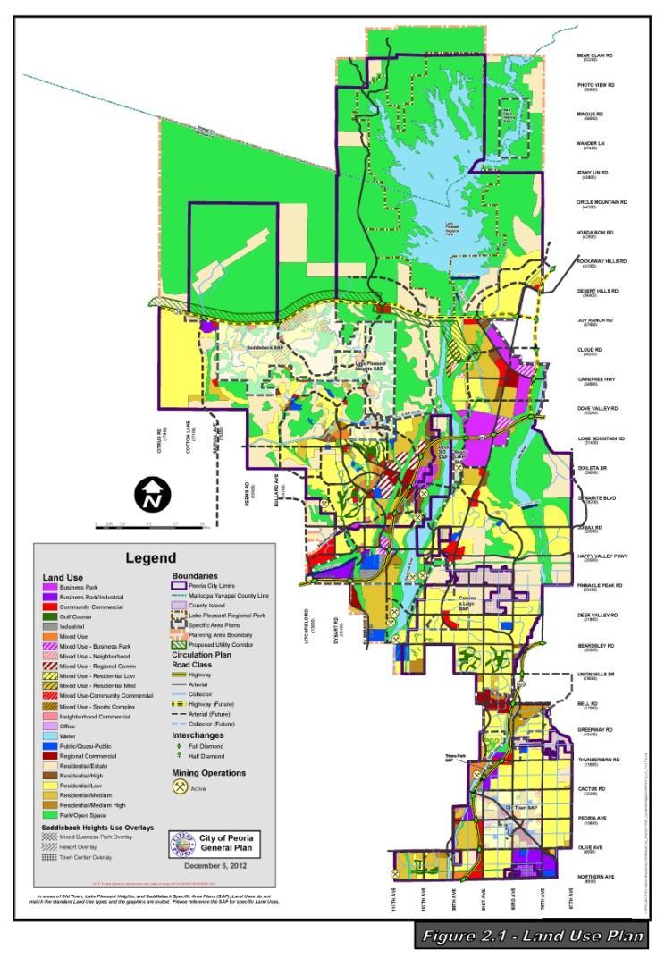 General Plan Future Land Use Map A General Plans has three (3) primary