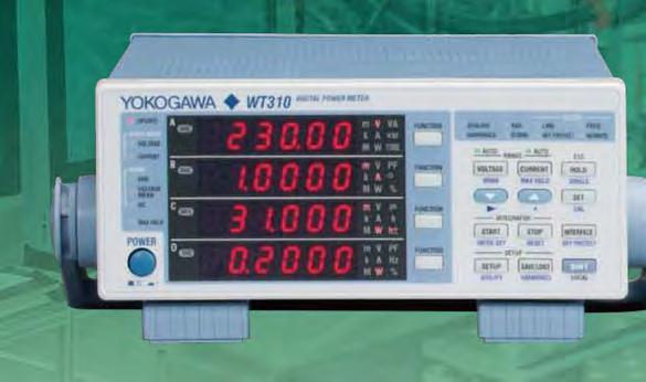 5000A to 20.000A 5.0000mA to 20.000A.0000A to 40.000A Simultaneous measurement of all parameters A WT300 series can measure all DC and AC parameters.