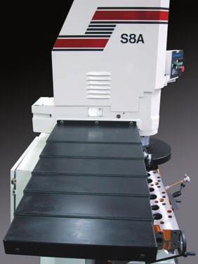 n Variable Speeds and Feeds Infinitely Variable Speeds (up to 1850 RPM) and Feeds allows the use of a wide variety of cutting inserts for any metal to be surfaced.