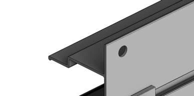 Insert bolts in the bolt channels for attaching the base brackets (HE300), diagram 1.