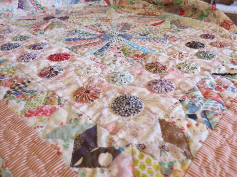 She is an extremely talented quilt maker and is an expert at hand piecing and applique.