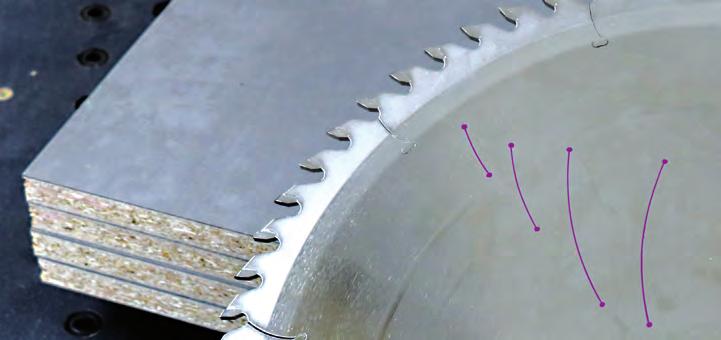 SAW BLADES Cuts even longer than diamond tips COATED DIAMOND-TIPPED PANEL SIZING SAW BLADES Diamond-tipped (DP) panel sizing saw blades from the LEU- CO product portfolio are well-known in the