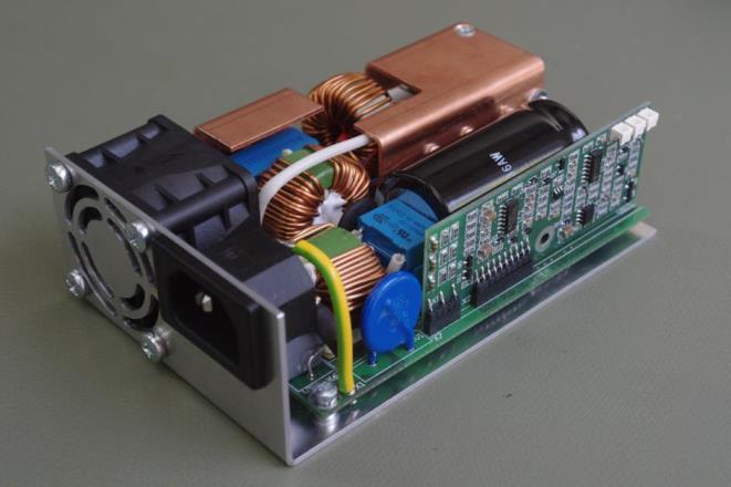 General Description: The EVAL_800W_PFC_C7_V2 evaluation board shows how to design an high power density 800 W 130 khz platinum server supply with power factor correction (PFC) boost converter working