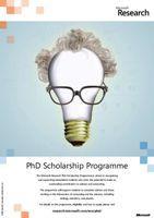 PhD scholarship programme Encourage interdisciplinary research Increase and help collaboration between MSRC and Academia