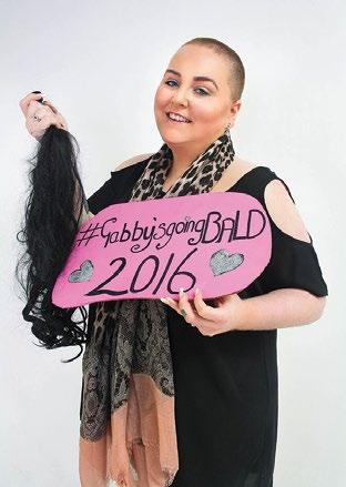 Gabby shaved her head! From: Lancashire Target: 800 Raised: 1045 What I did: I organised a charity night sponsored by my local pub, with the Title Gabby s going bald.