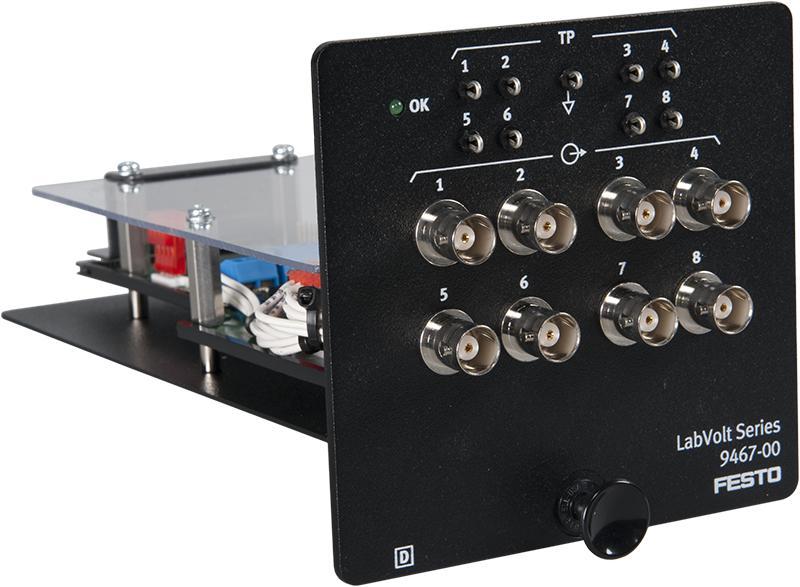 module front panel facilitate the observation of these signals using a conventional oscilloscope. DC power is automatically supplied to the Data Acquisition Interface when it is installed in the RTM.