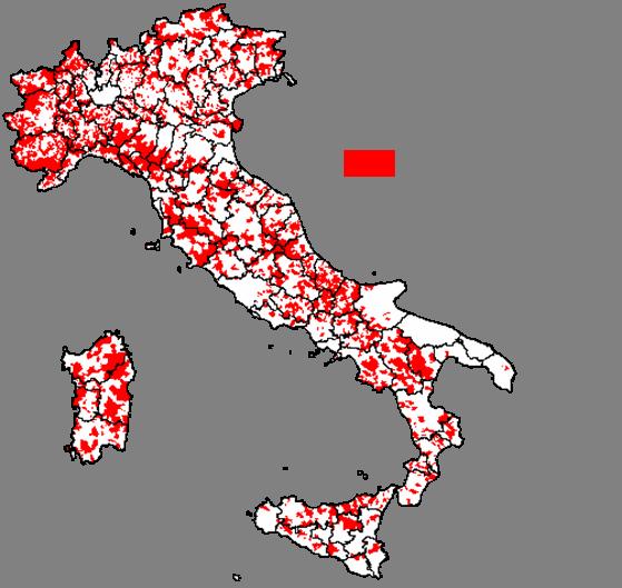 Long term Digital Divide risk in Italy Val d Aosta Areas with