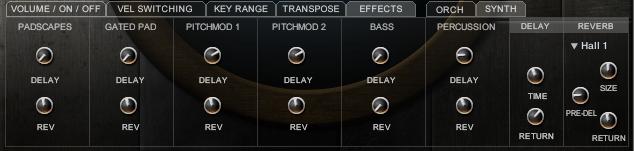 The Master Reverb section lets you choose from several convolution reverbs, and has