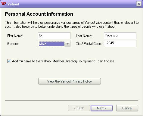 16. APLICATIA YAHOO MESSENGER 16.1. Functiile oferite de Yahoo Messenger Yahoo Messenger este o aplicatie utilizata in special pentru a comunica prin Internet in mod text.