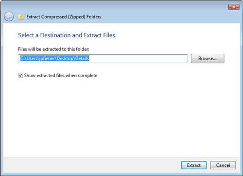 7.5. Decomprimarea unei arhive ZIP in Windows Vista Pasul 1. Faceti dublu click pe fisierul ZIP.