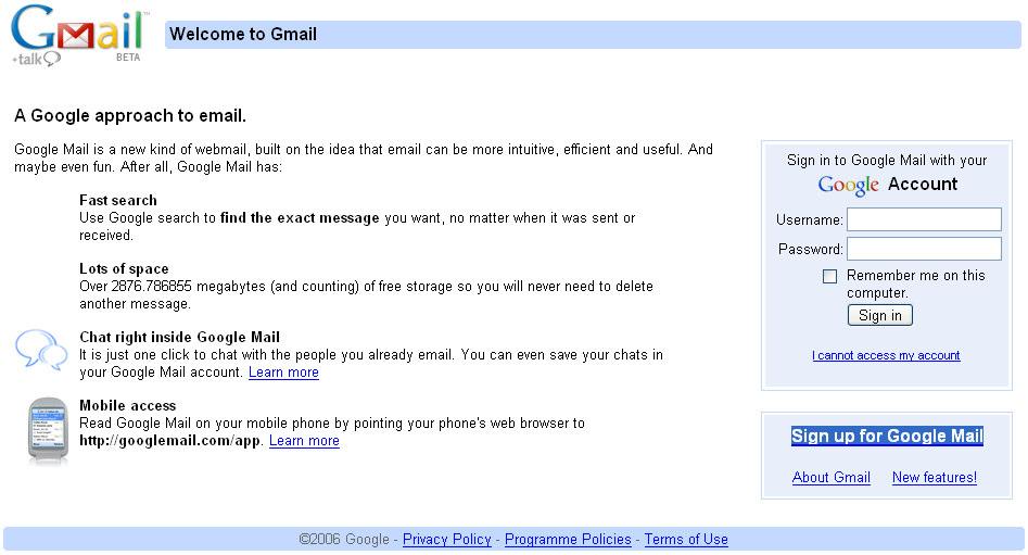 13.2. Webmail Gmail Gmail este un serviciu de căutare pe web gratuit care include un spaţiu de depozitare de peste 2.500 megabytes (2 gigabytes).
