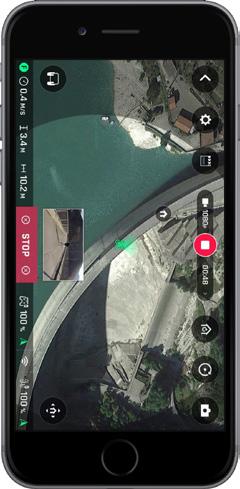 Select the subject to frame and Parrot Bebop 2 Power takes care of keeping the subject in the centre of the frame.