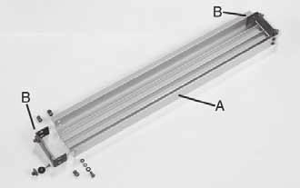 all screws. Fig. 16 Figure 17 Attach rear rail (A) in same manner as front rail.