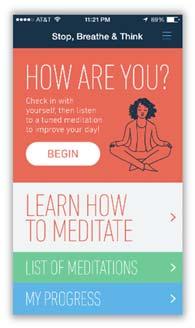 particular mindfulness based app that