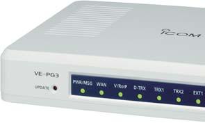 virtual PC dispatch station VE-PG3 IP Network (Private or VPN) VE-PG3 Analog Site B RoIP and SIP gateway functions Direct dialing from radio user* (* Limited to radios with DTMF capability) Optional