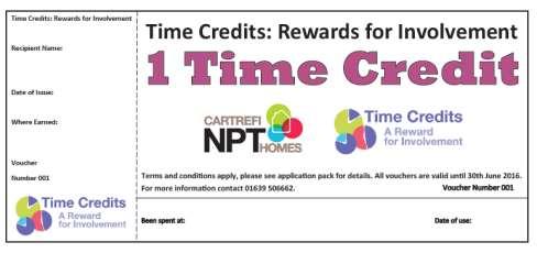 How Can Time Credits be Earned? A list of events, meetings and activities are advertised on our website www.taitarian.co.