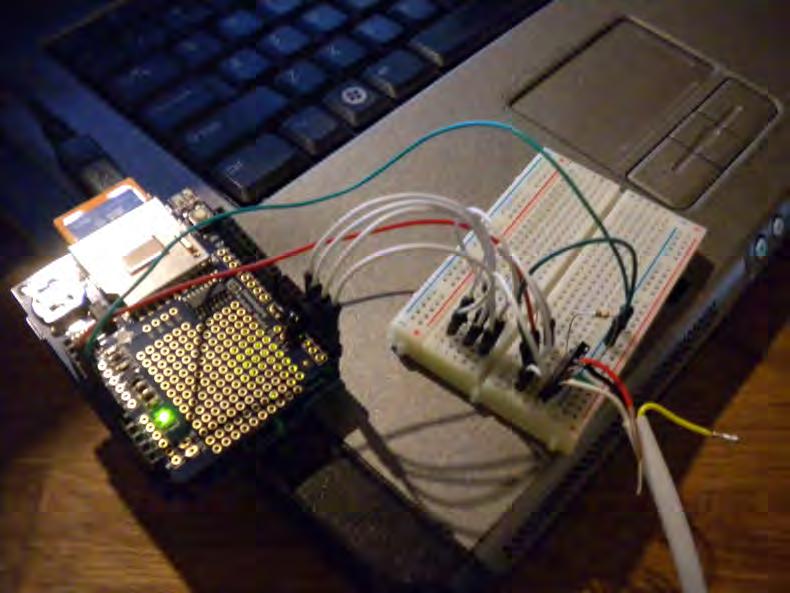 I ordered a datalogger and started wiring at home because CMU kept blocking my Eye-Fi card.