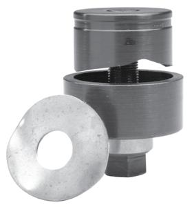 Ball Bearing Nut SPECIFICATIONS Capacity Application Hole Sizes Operation Mild steel up through 10 gauge (3.5 mm). Punch mild steel, aluminum, fiberglass and plastic.