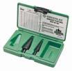 Description 03607 35884 35884 Kwik Stepper Step Bit Kit 03607 03607 Kwik Stepper Step Bit Kit SPECIFICATIONS Hole Sizes Capacity Single-hole bits are designed to drill one indicated hole size through
