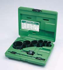 Bi-Metal Hole Saw Kits 835 / 27538 Several electrician s kits available providing an assortment of the most commonly used Greenlee variable pitch hole saw