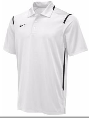customcraft sports Description: Coach Home Polo ($45) Nike GameDayPolo White New item for 2017 Logo on LEFT CHEST is a 3D embroidered patch, sewn on via satin stitch.