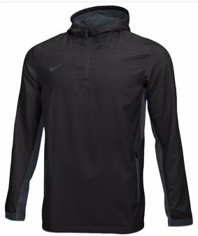 customcraft sports (Not an accurate depiction of the item s actual silhouette or color) Nike Description: Woven quarter-zip pullover jacket featuring a hood and